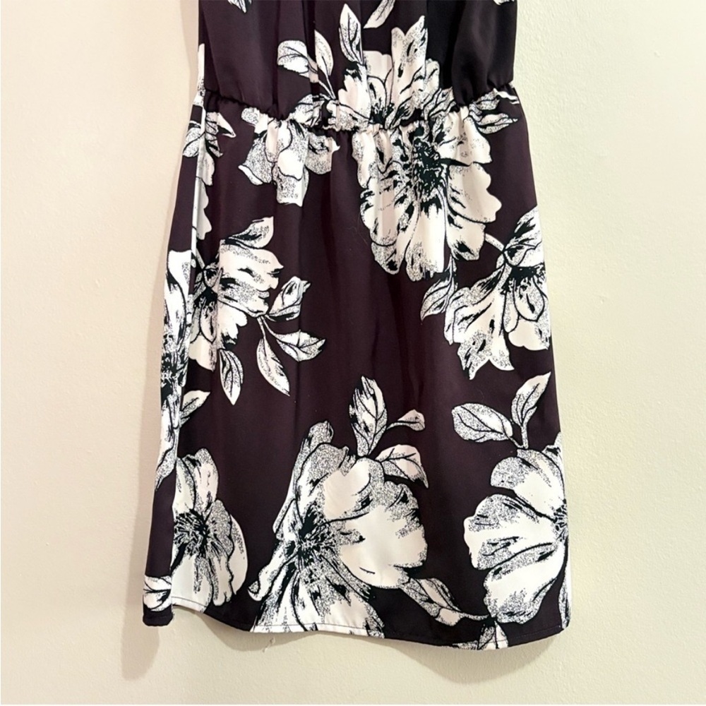 Dynamite Plum & Cream Halter Cocktail Mini Dress – Size XS Like New - Picture 6 of 12